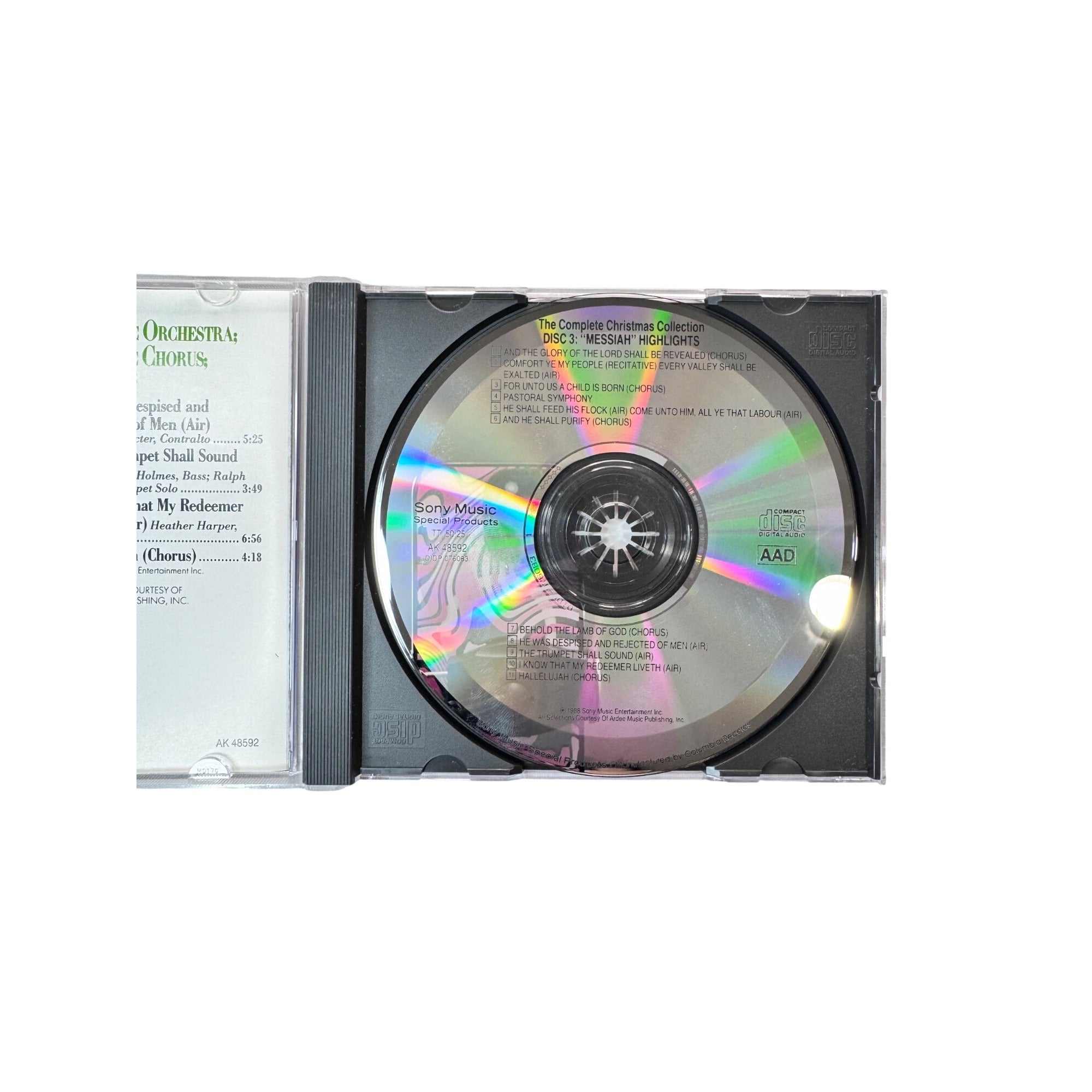 Messiah Highlights London Philharmonic Orchestra Christmas CD 1988 Sony Music