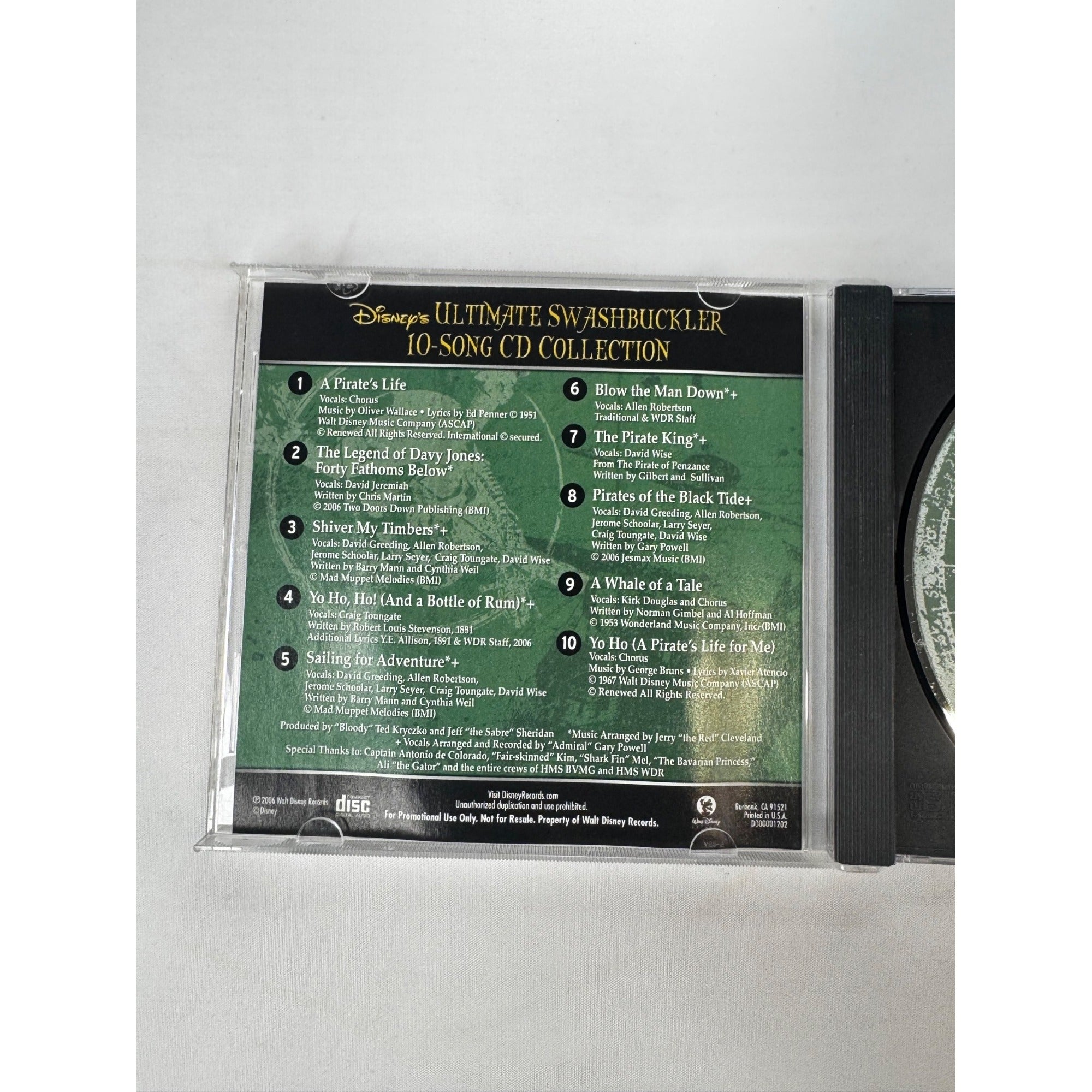 Disneys Pirates Of The Caribbean Ultimate Swashbuckler CD 2006 Limited Edition