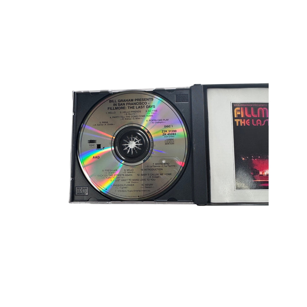 Fillmore: The Last Days 1972 2 Disc Album Featuring Santana Grateful Dead CD