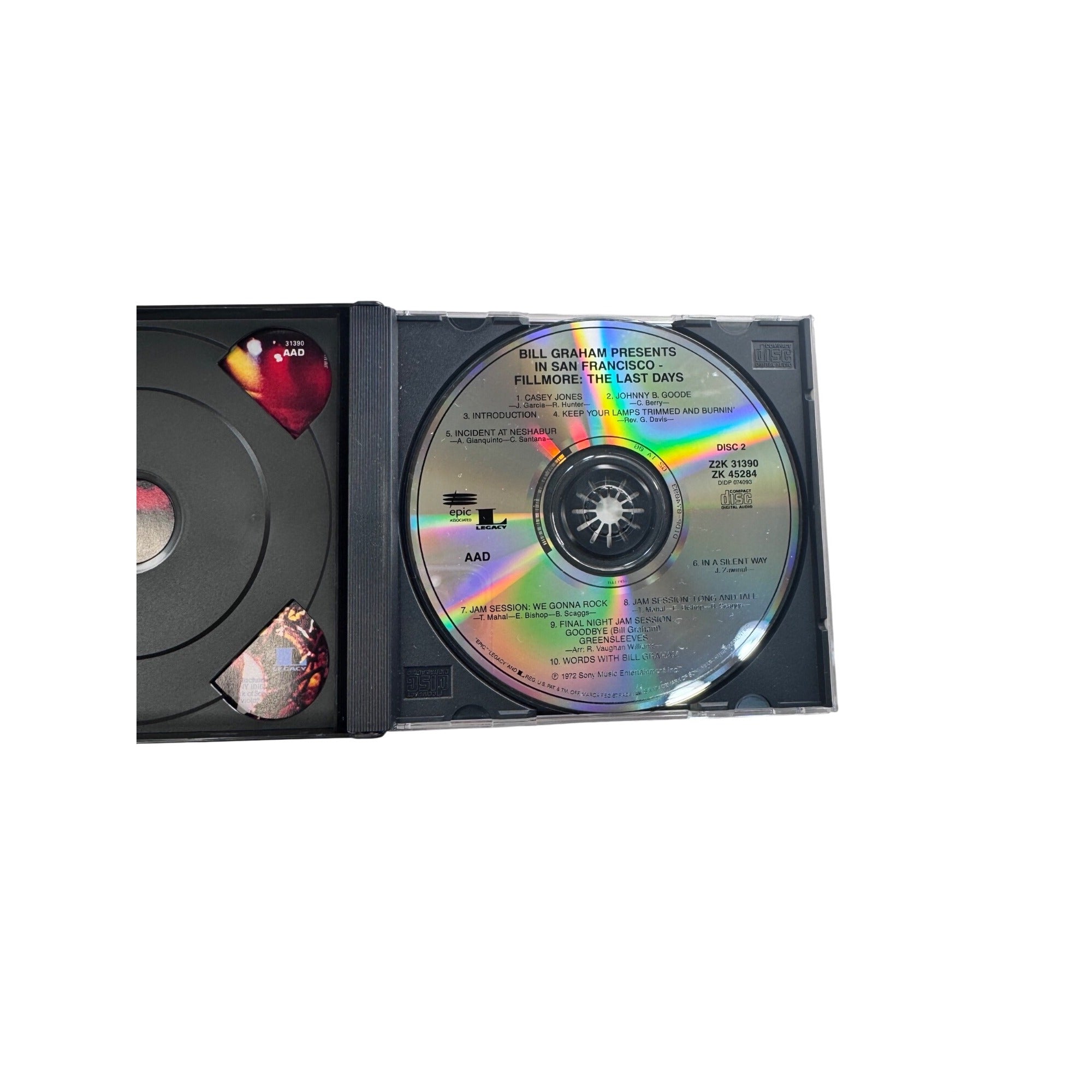 Fillmore: The Last Days 1972 2 Disc Album Featuring Santana Grateful Dead CD