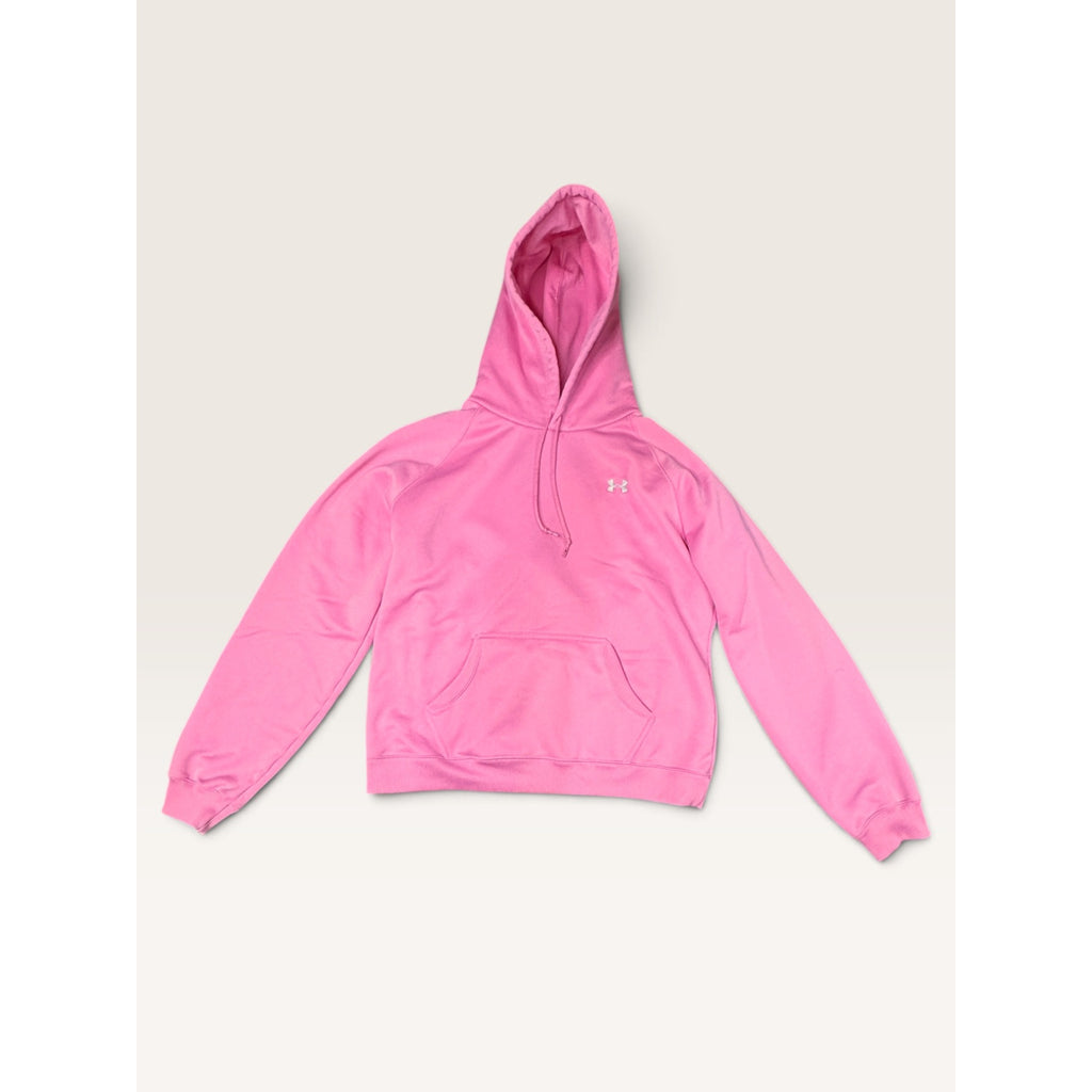 Under Armour Womens MD Hoodie Pink ColdGear Athletic Graphic