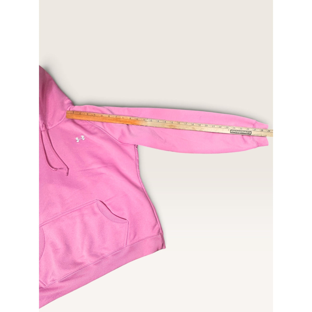 Under Armour Womens MD Hoodie Pink ColdGear Athletic Graphic