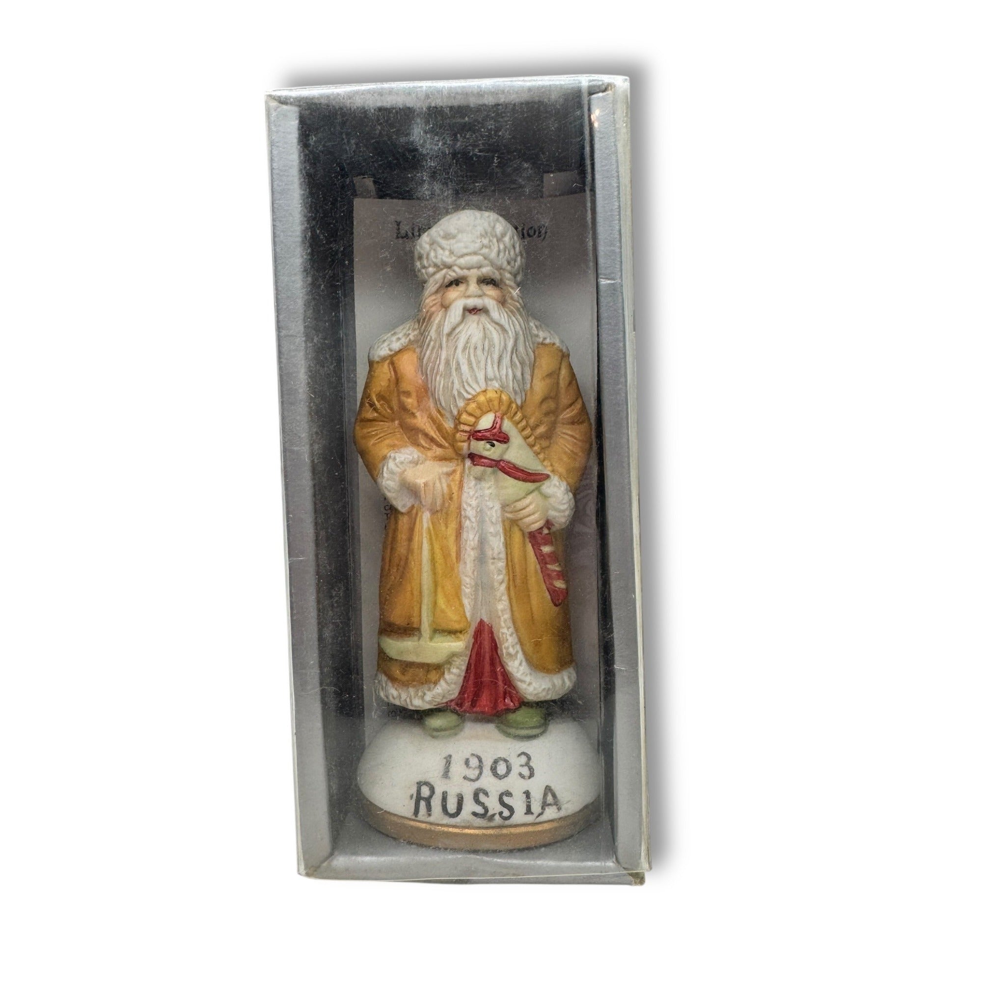 1990s Caldor Stories Porcelain Santa Figurine – 1903 Russia Father Frost