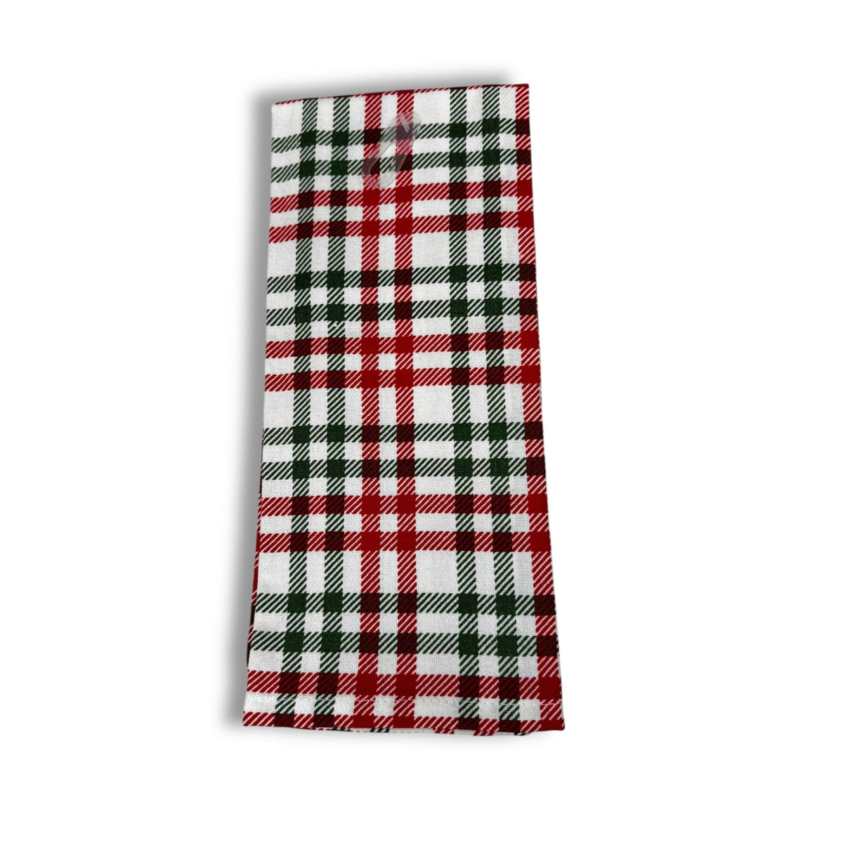 Celebrate Everyday Red White Green Plaid Holiday Christmas Kitchen Towel