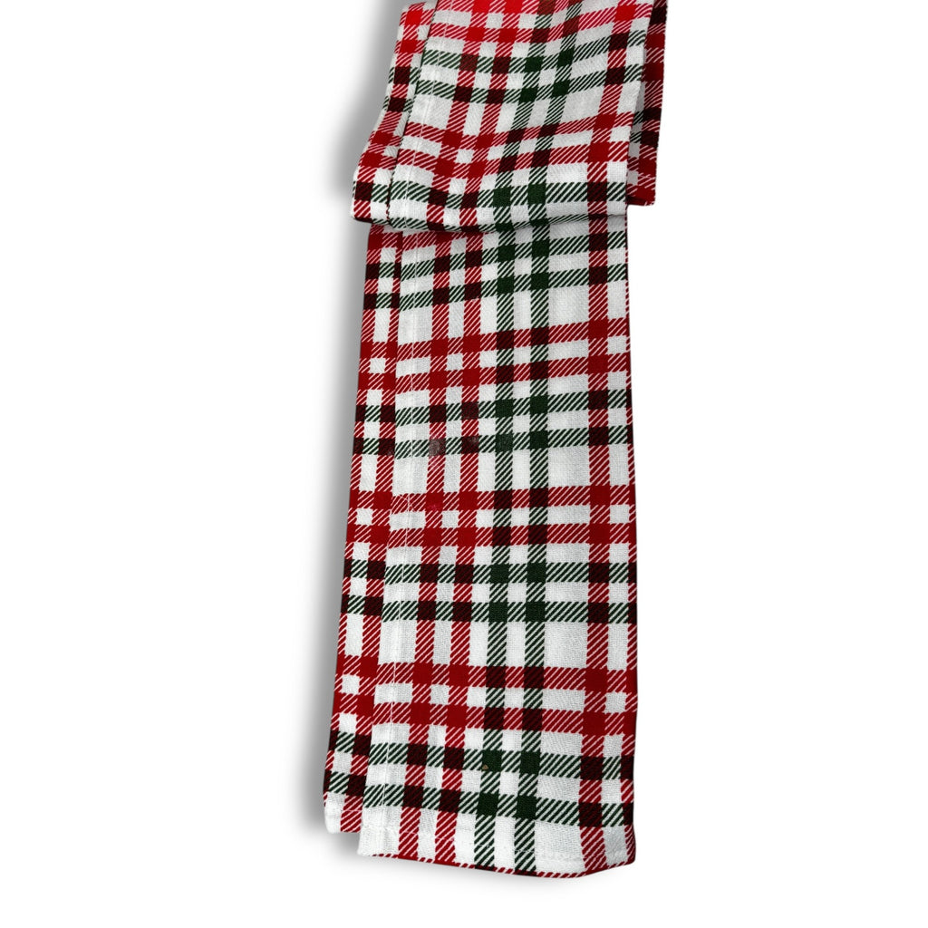 Celebrate Everyday Red White Green Plaid Holiday Christmas Kitchen Towel