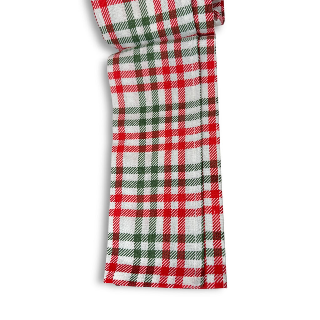 Celebrate Everyday Red White Green Plaid Holiday Christmas Kitchen Towel