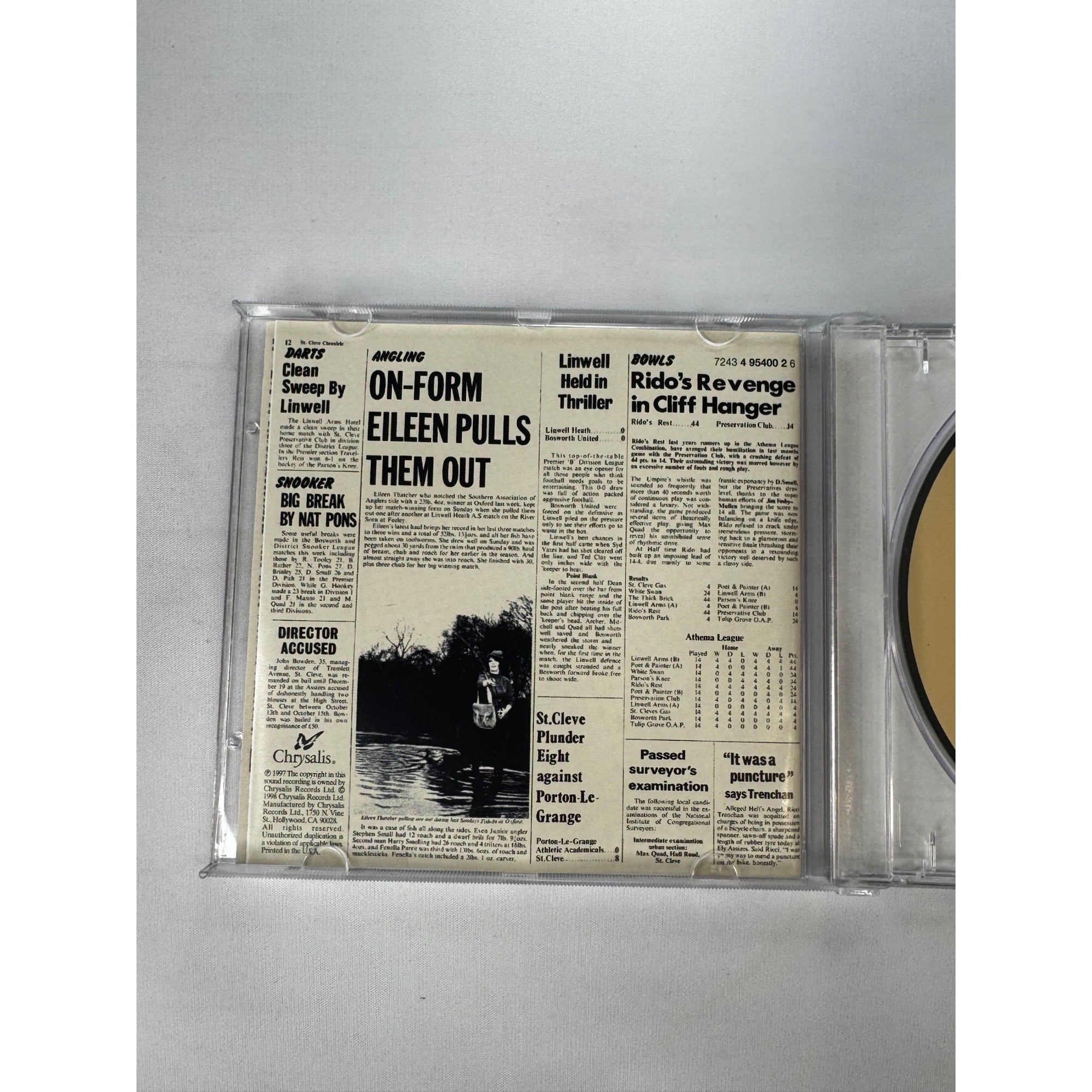 Jethro Tull Thick As A Brick Remastered Edition CD Chrysalis Records Prog Rock 1997