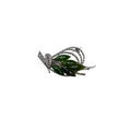 Green Jade Navette Leaf Silver Tone Unsigned Brooch Vintage