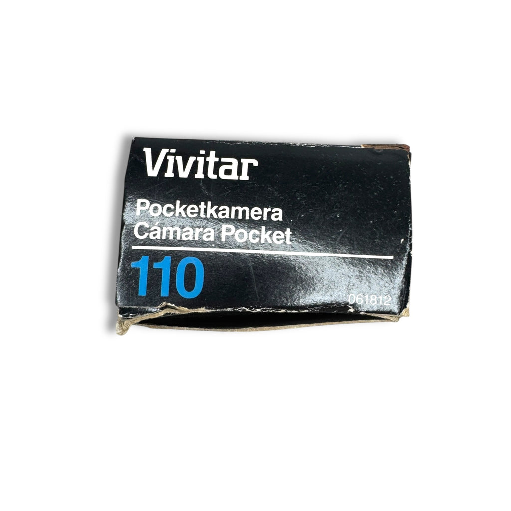 Vivitar Point ’N Shoot 110 Film Camera Box Manuals & Wrist Strap Vintage