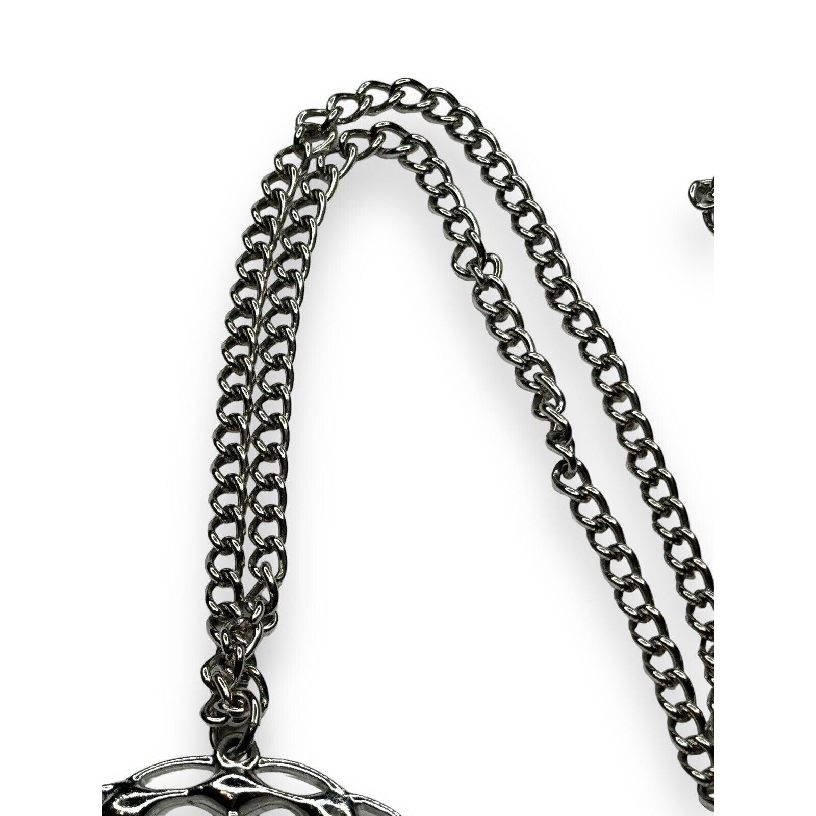 Vintage Sarah Coventry Swan Pendant Necklace Silver Tone Cut Crystal 24"