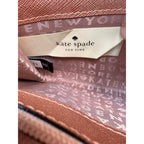 Kate Spade Neda Laurel Way Zip Around Continental Wallet Bronze Rose Gold Metallic