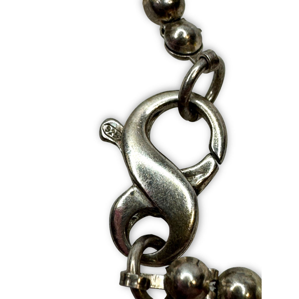 Baroque Pearl Sterling Silver Necklace Infinity Lobster Claw Clasp 18"