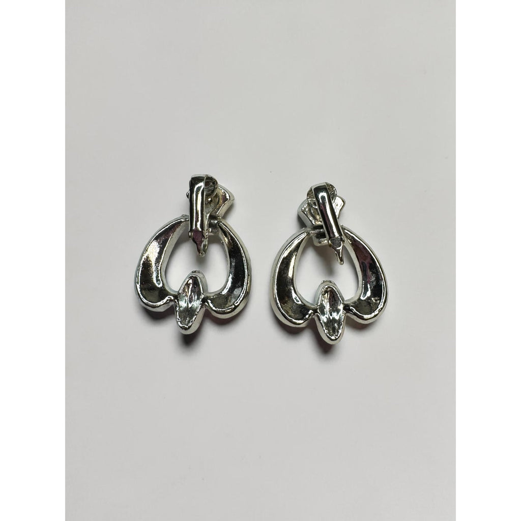 Silver Tone Textured Link Necklace Bracelet Earrings Set 1980s Vintage