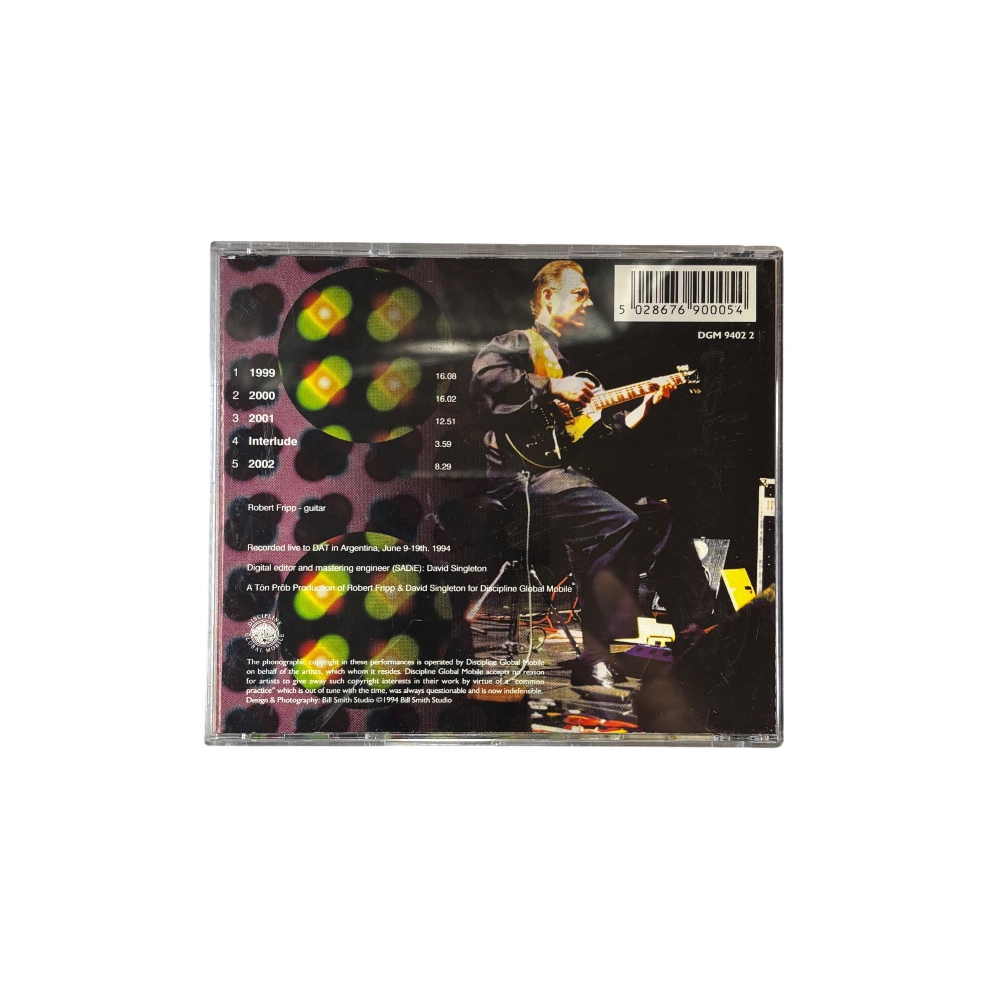 Robert Fripp 1999 Soundscapes Live In Argentina CD Guitar Album 1994 Vintage