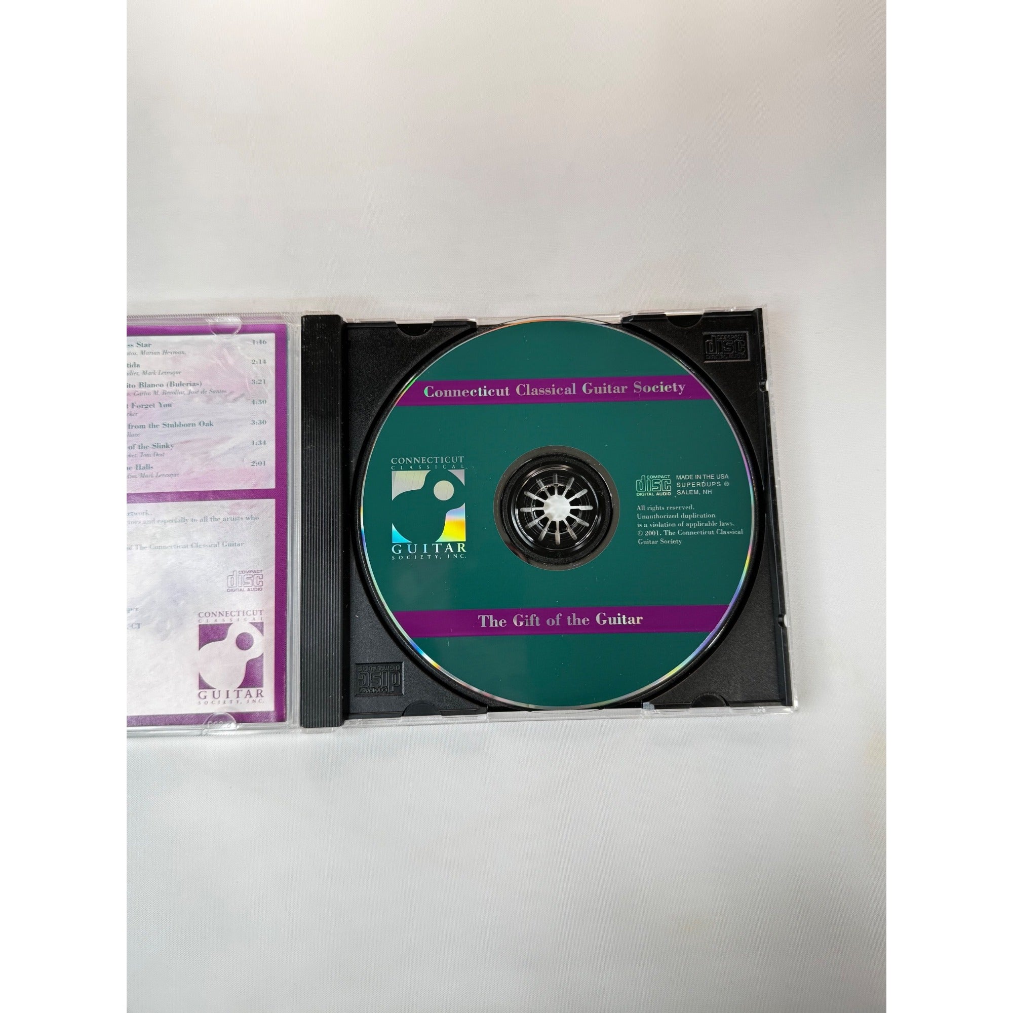 The Gift Of The Guitar 2001 CD Connecticut Classical Guitar Society Compilation
