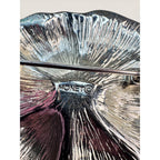 Monet Silver Tone Textured Pansy Flower Brooch Pin Vintage 1980s