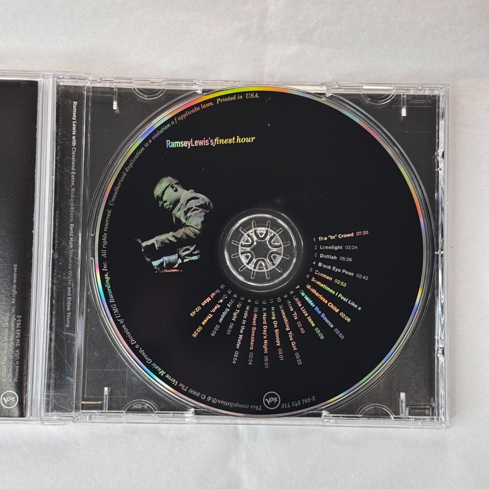 Ramsey Lewis - Ramsey Lewiss Finest Hour 2000 CD Compilation Verve Records Jazz
