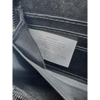 London Fog Adalia Signature Monogram Checked Zip Around Wristlet Wallet Black