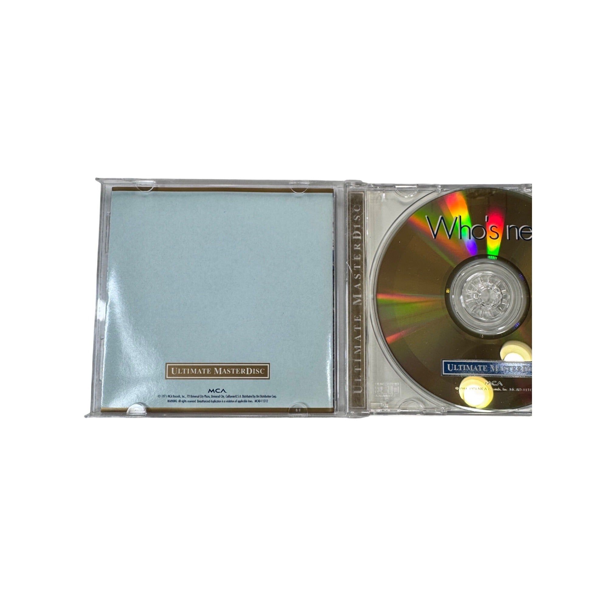 The Who Whos Next MCA Ultimate MasterDisc 24K Gold CD