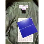 Susan Graver Womens 2X Faux Suede Embroidered Floral Blazer Jacket Olive Green