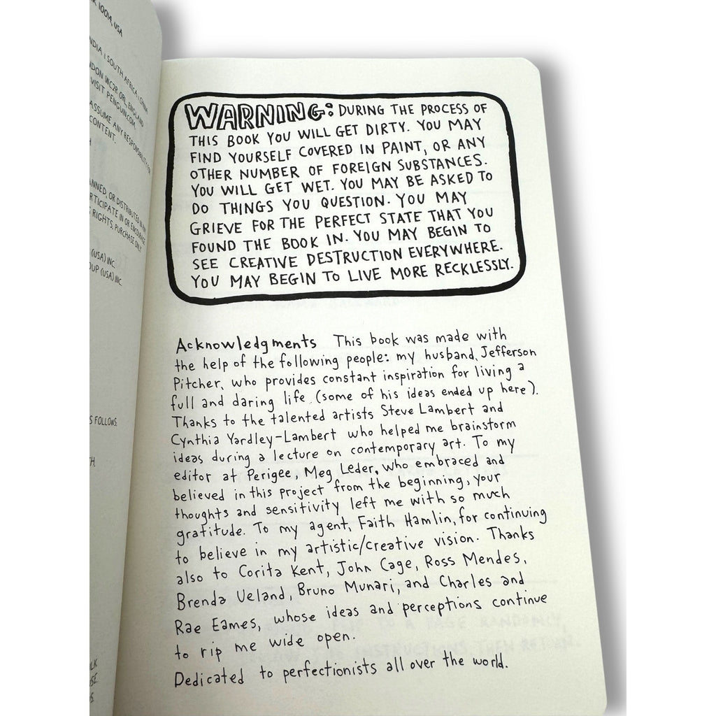 Wreck This Journal By Keri Smith Paperback Creative Activity Book Diary