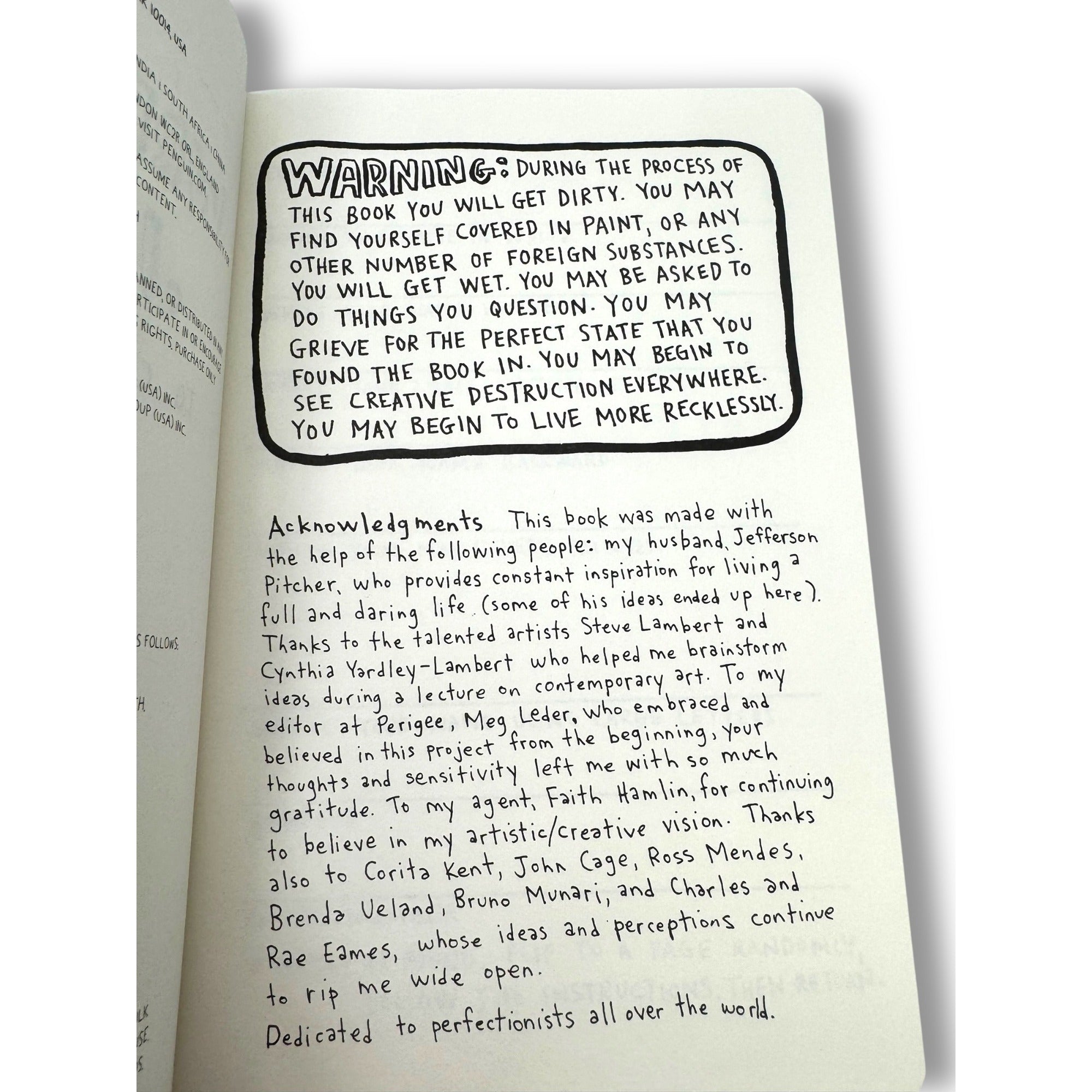Wreck This Journal By Keri Smith Paperback Creative Activity Book Diary