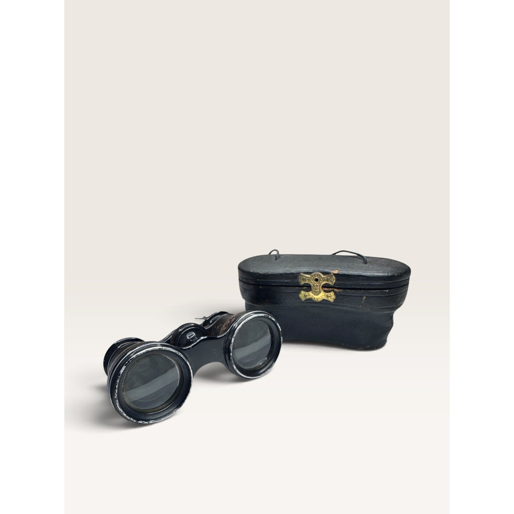 Meyrowitz Bros New York 12 Classes Opera Glasses Binoculars Leather Case Antique