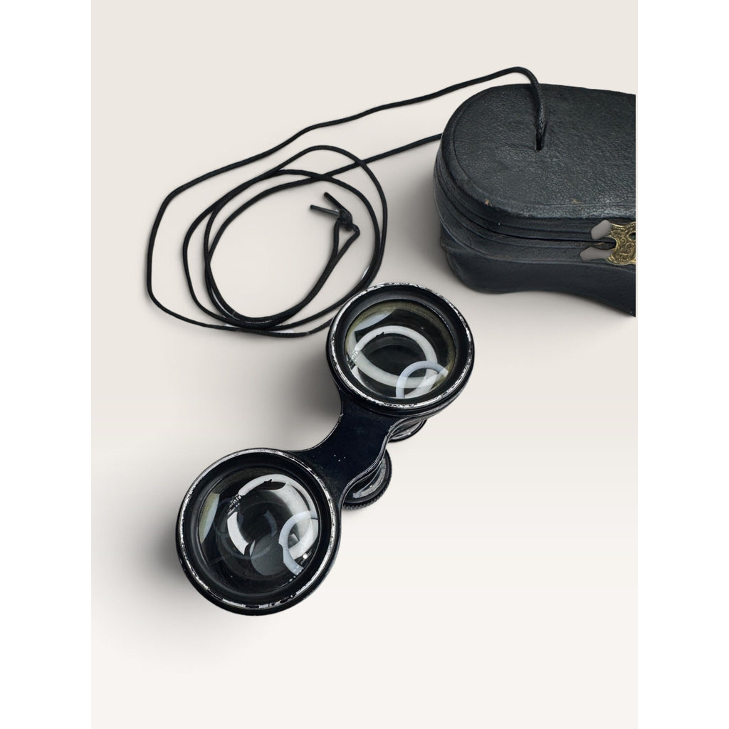 Meyrowitz Bros New York 12 Classes Opera Glasses Binoculars Leather Case Antique