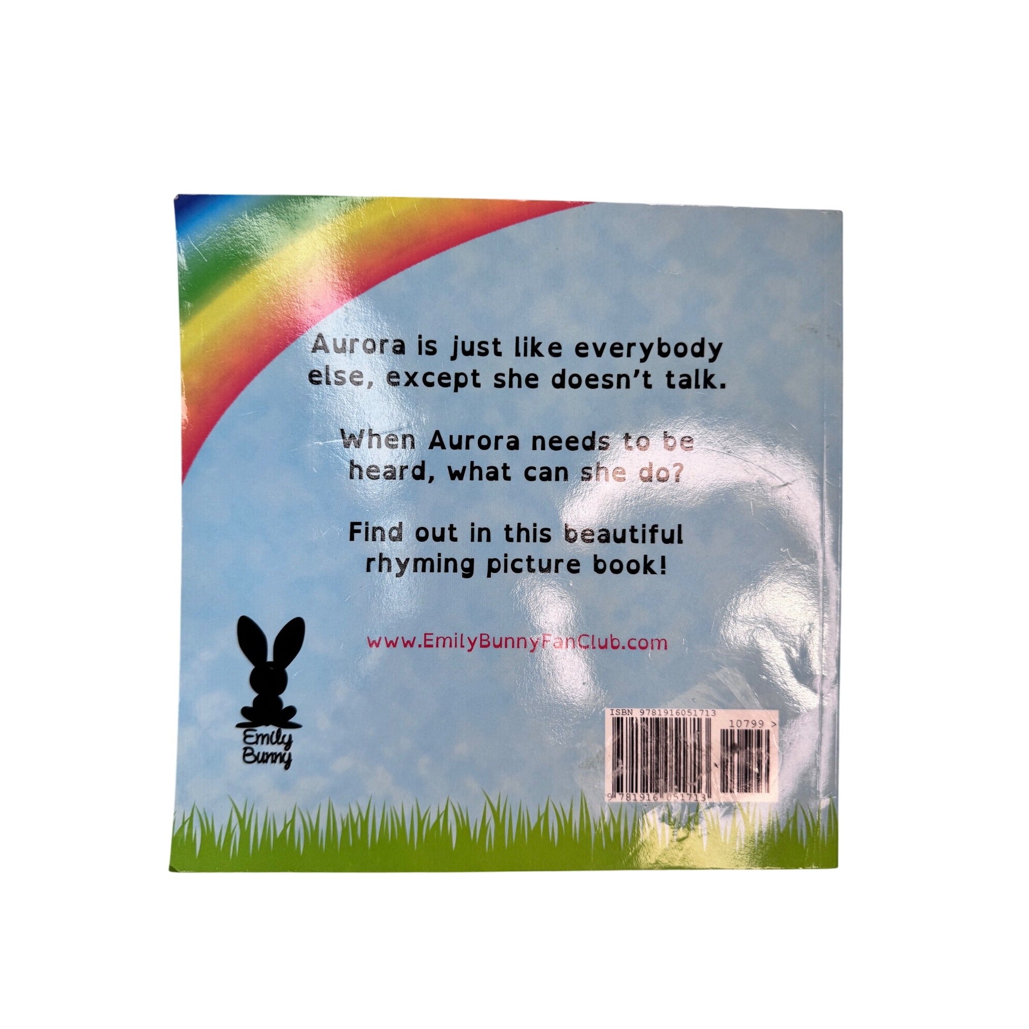 Aurora Doesn’t Talk Emily Bunny Picture Book Paperback Rhyming Story