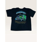 Signal Artwear Mens XL Independent Proud Semi Truck Black Vintage 1993