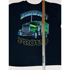 Signal Artwear Mens XL Independent Proud Semi Truck Black Vintage 1993