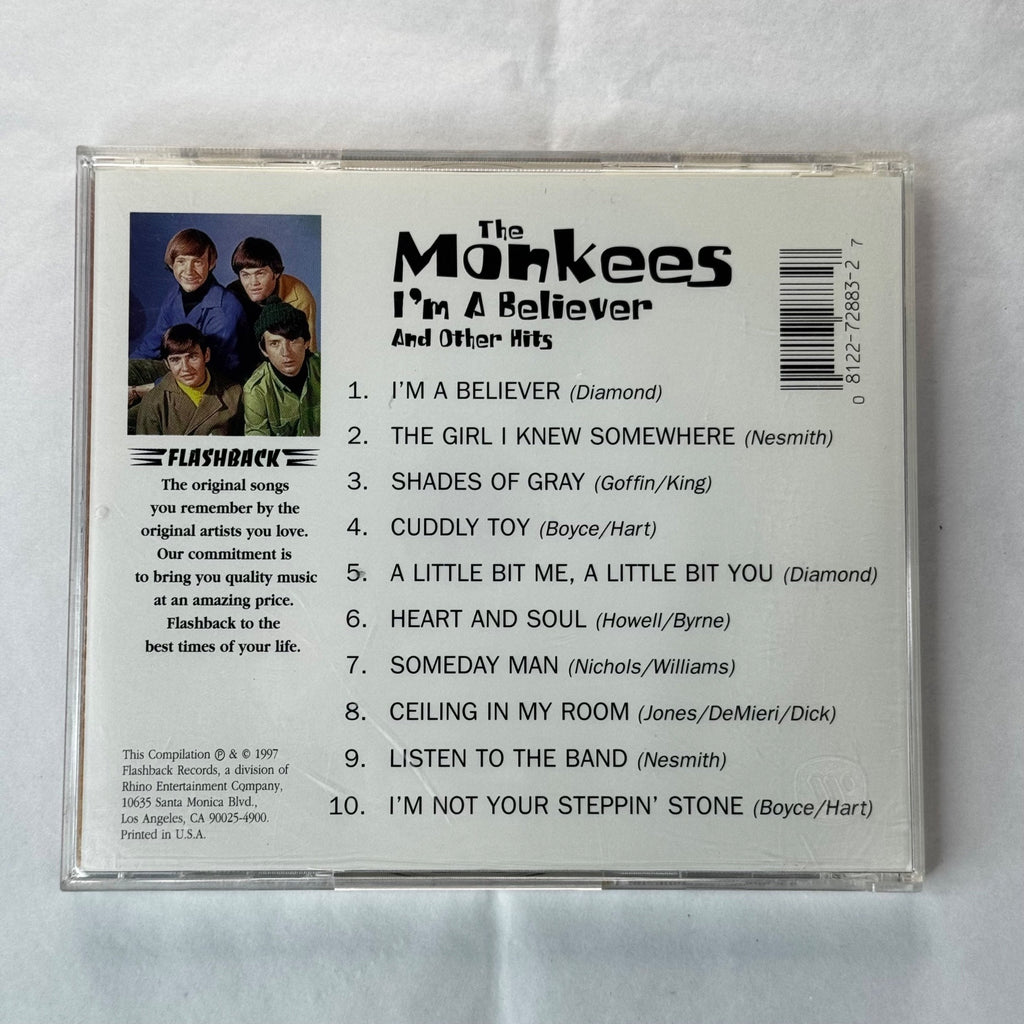 The Monkees Im A Believer And Other Hits 1997 CD Flashback Records Rock