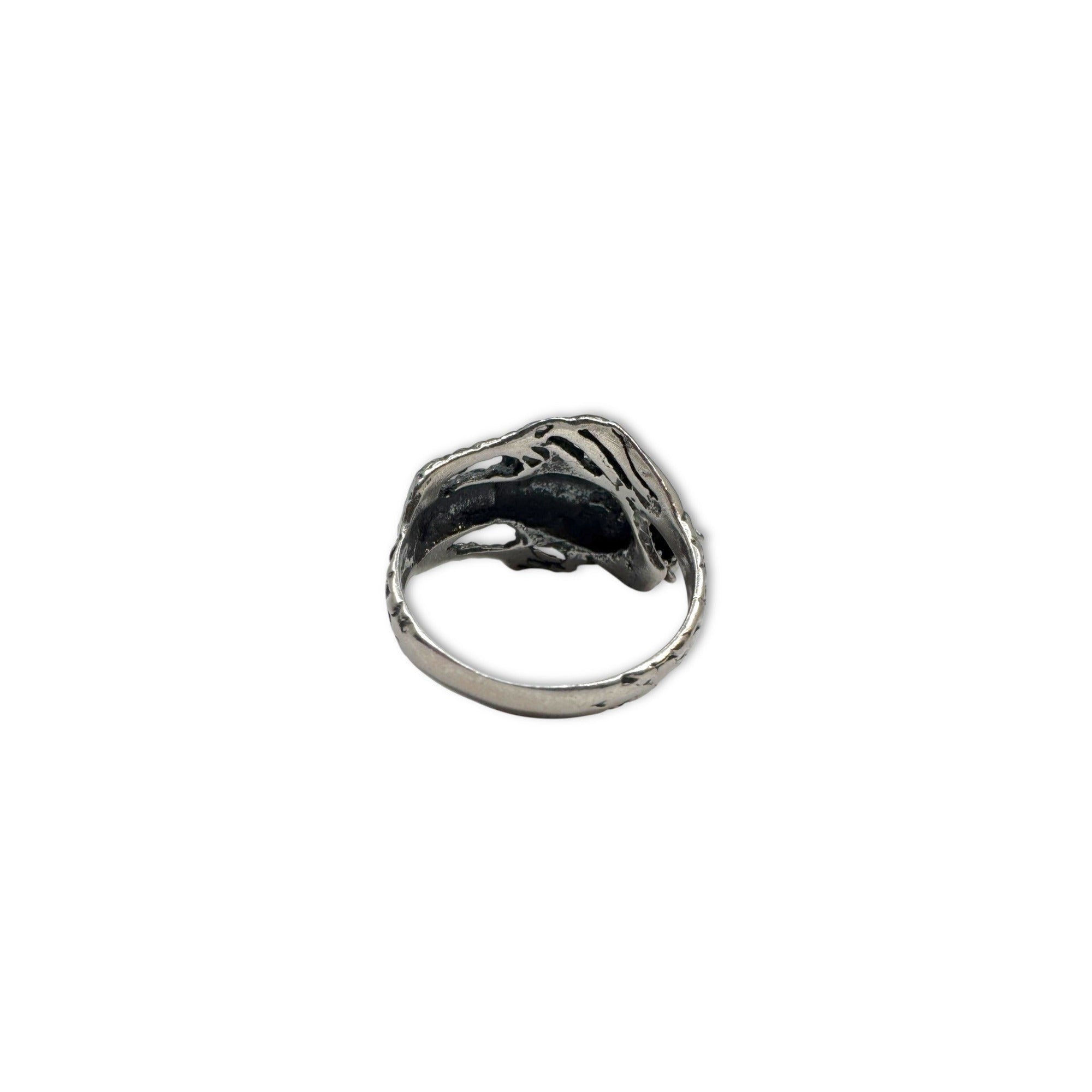 Sterling Silver Dragon Ring Size 7