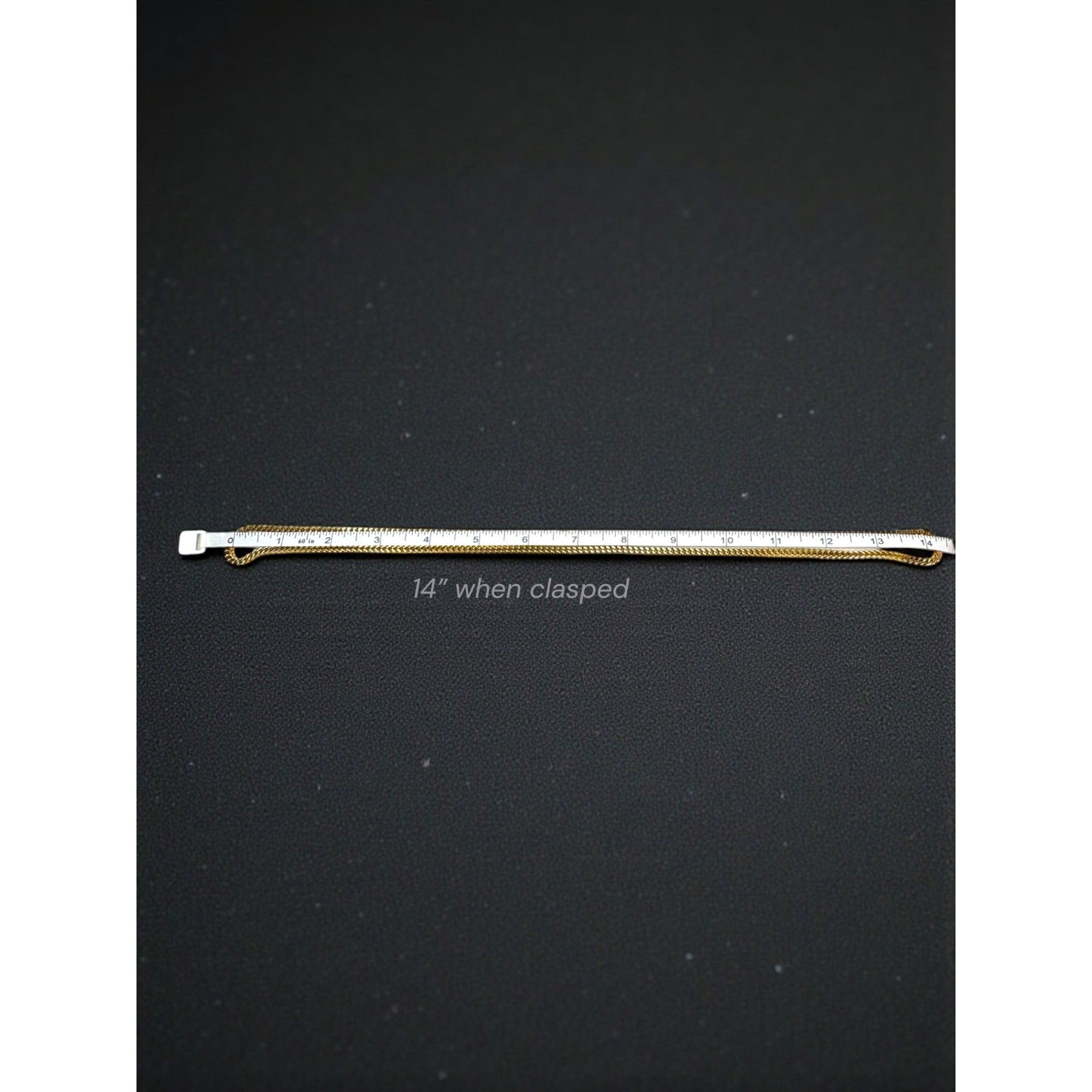 Gold Tone Stainless Steel Wheat Chain Necklace 30" 3mm