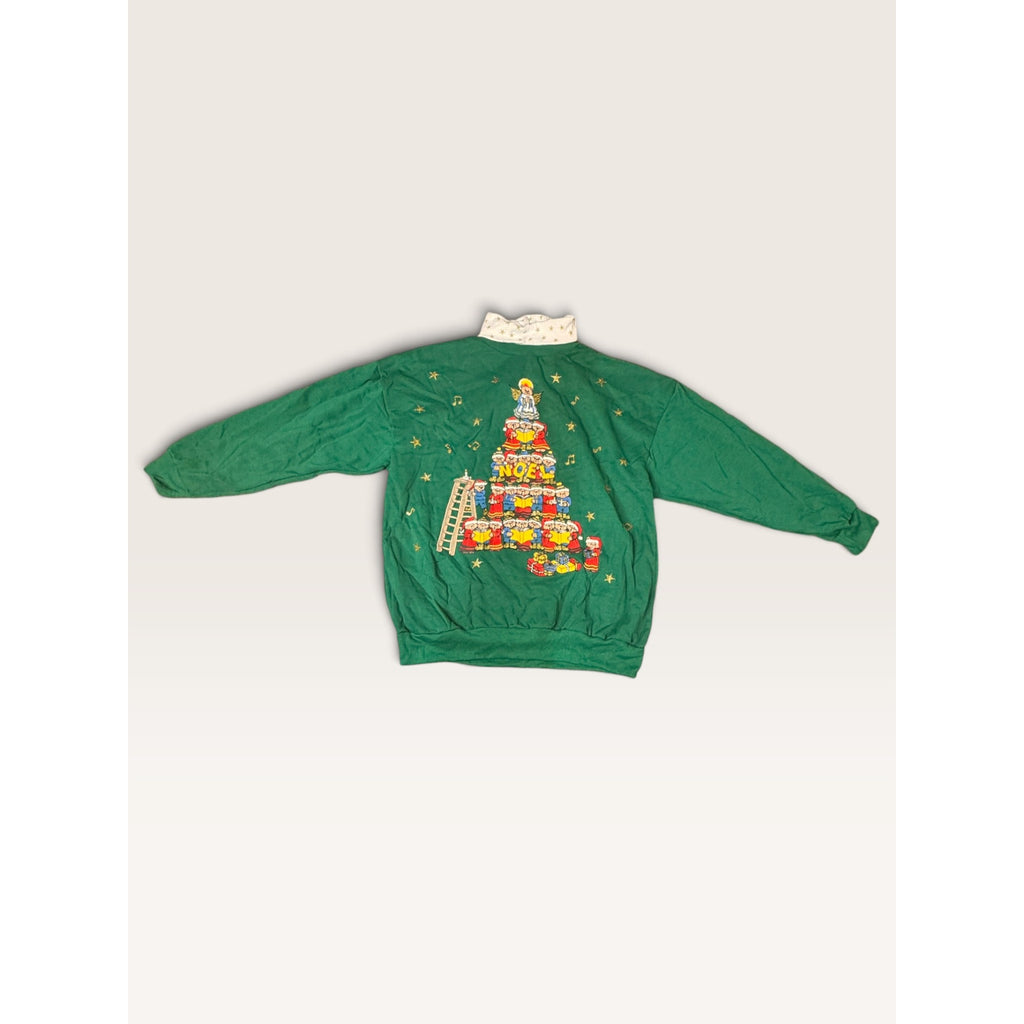 Nutcracker Kmart Womens Medium Christmas Choir Bears Green Sweatshirt Vintage