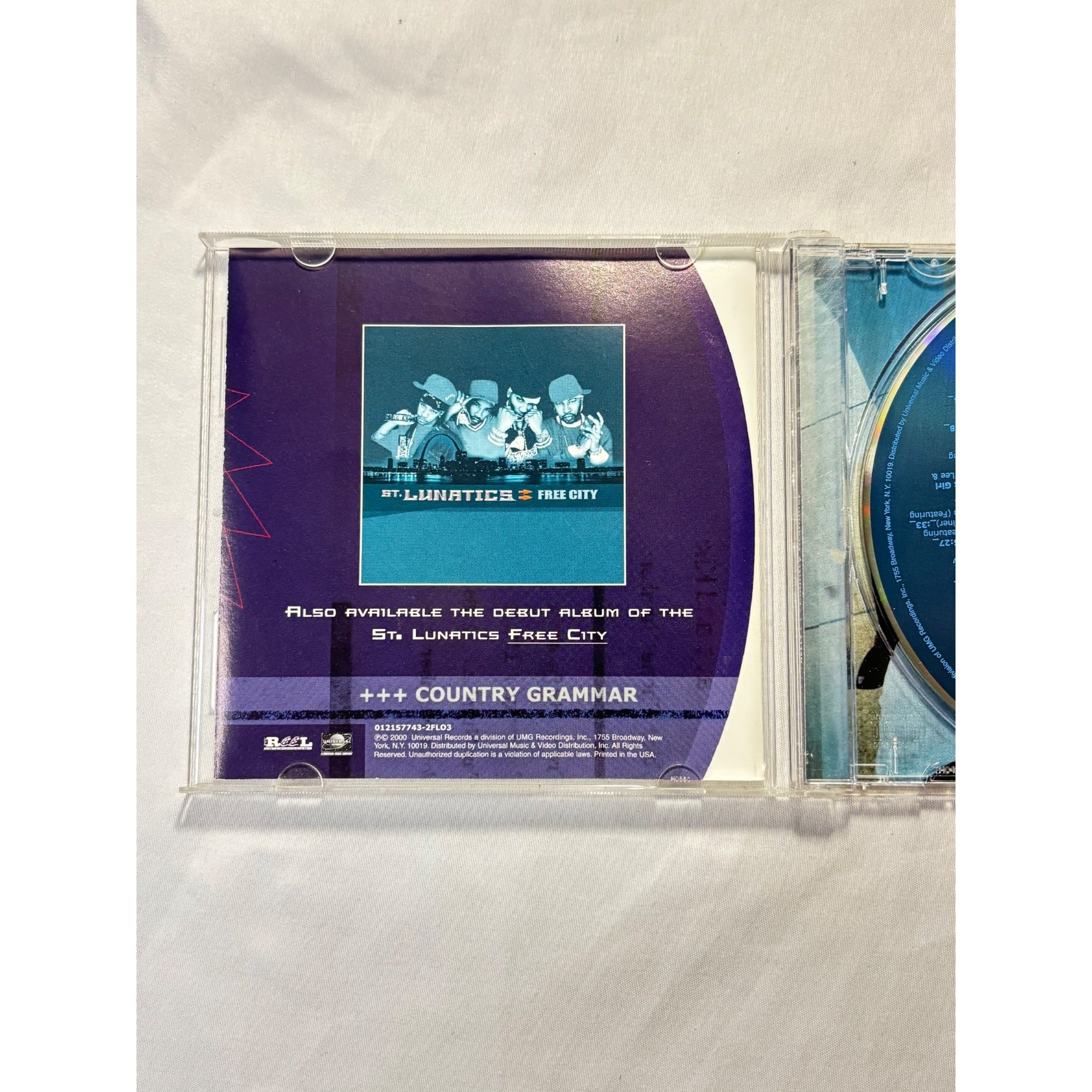 Nelly Country Grammar 2000 CD Explicit Version Universal Records Hip Hop