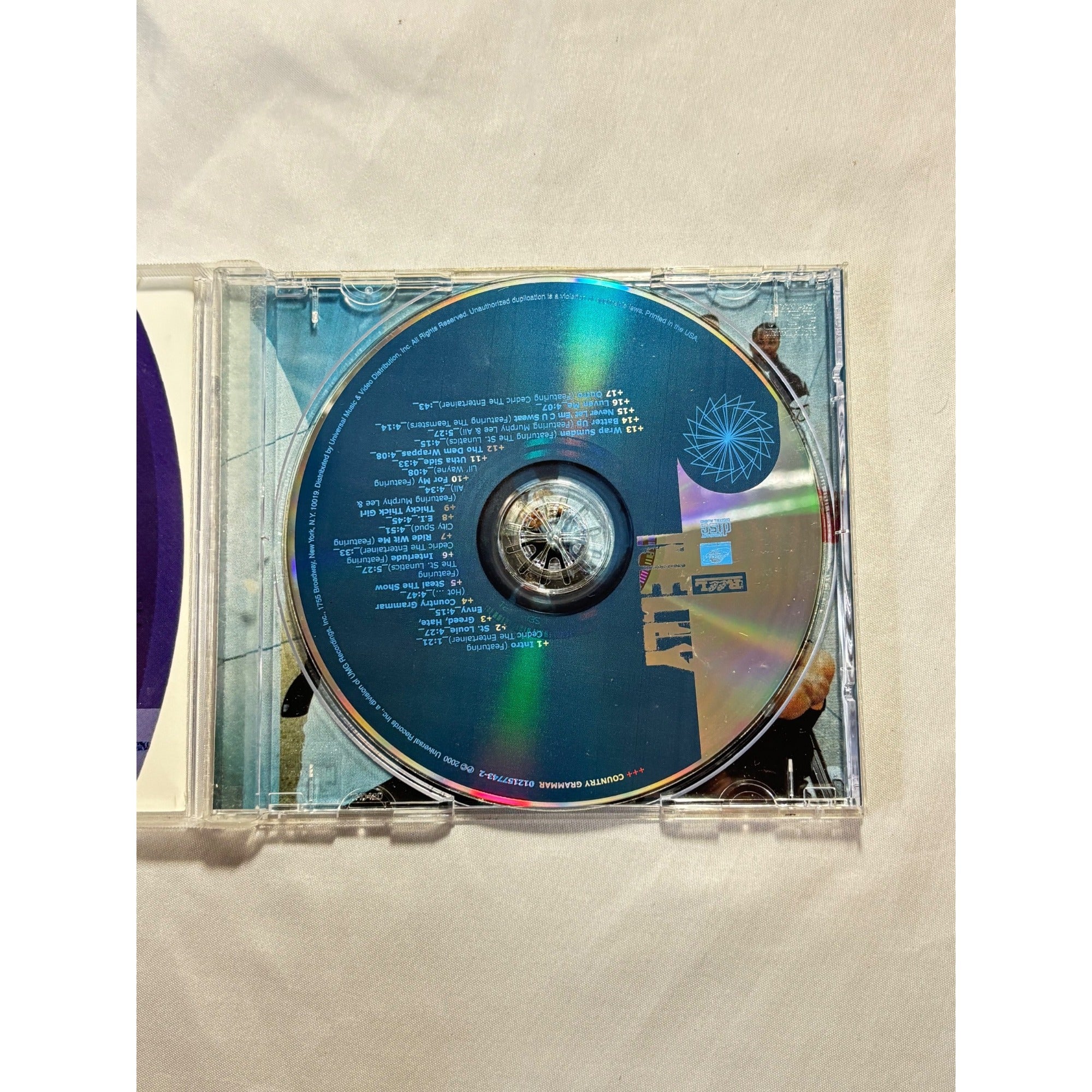 Nelly Country Grammar 2000 CD Explicit Version Universal Records Hip Hop