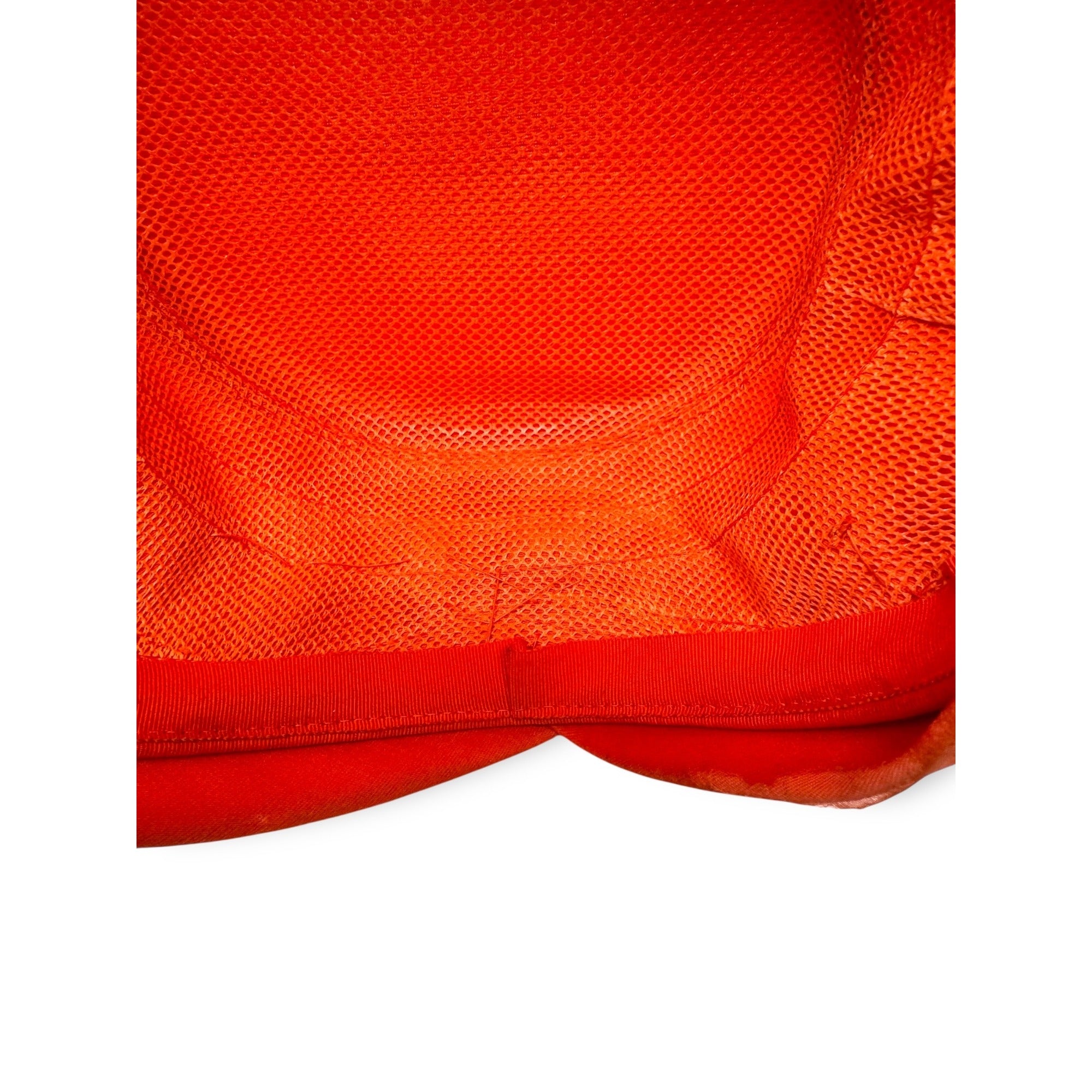 Vintage 1950s Evelyn Varon Model Orange Turban Hat Embellished Beaded Accent