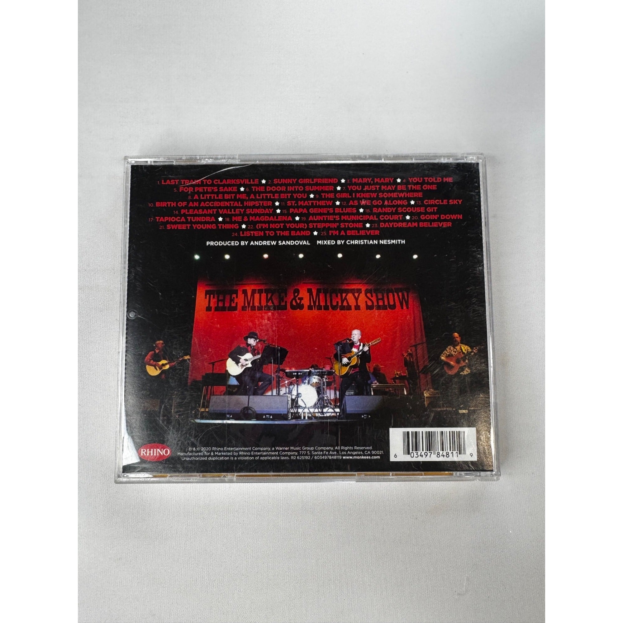 The Monkees Live: The Mike & Micky Show 2020 CD Rhino Entertainment Rock