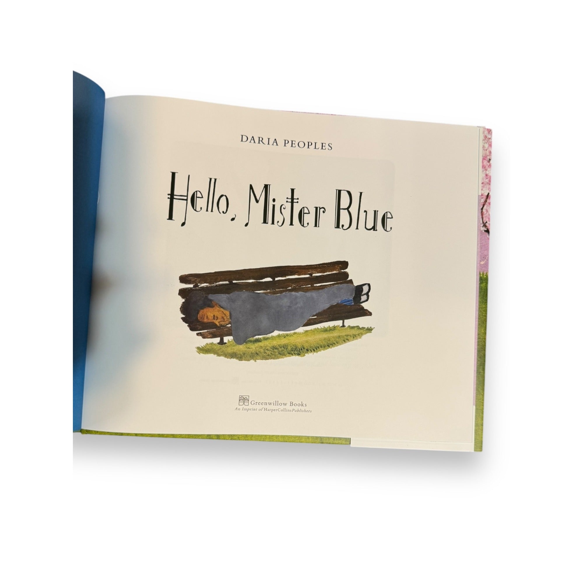 Hello Mister Blue Daria Peoples Hardcover Childrens Picture Book 2023