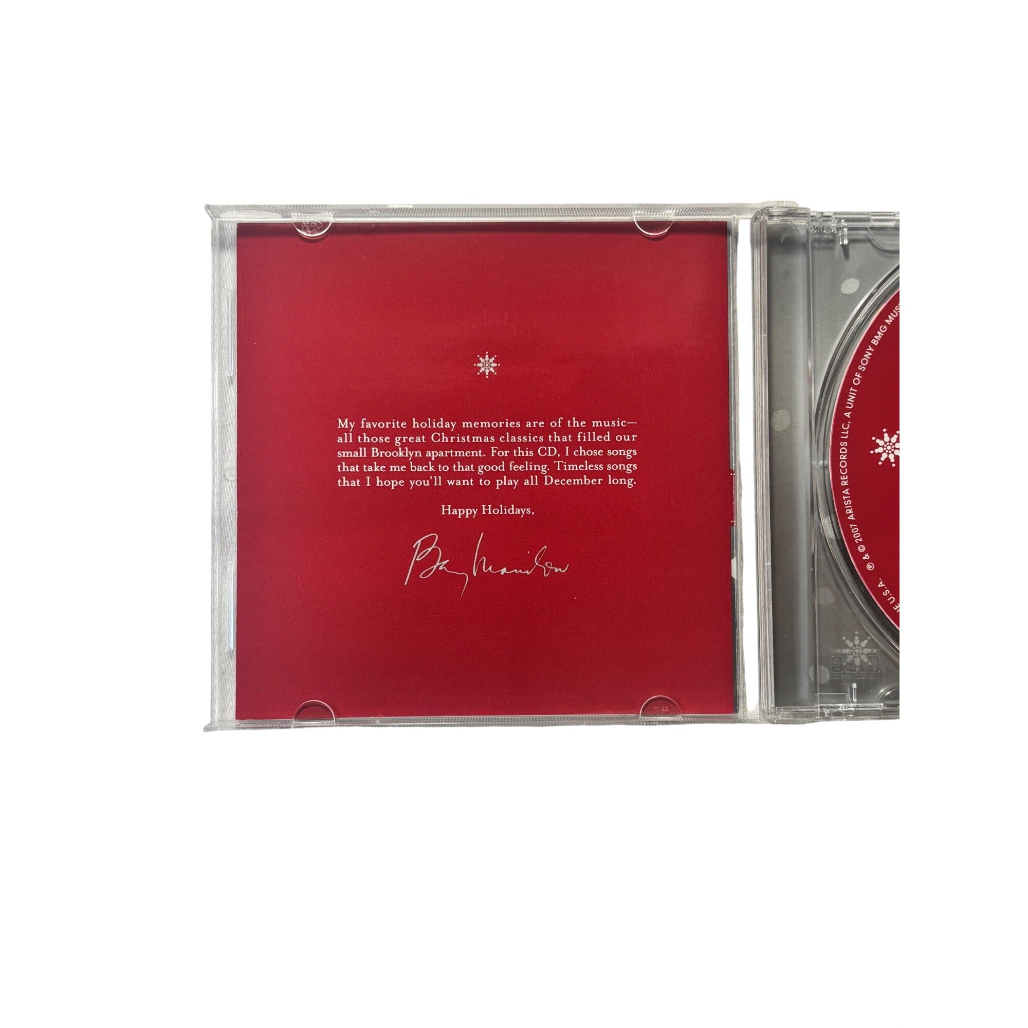 Barry Manilow In The Swing Of Christmas Audio CD 2007 Hallmark Edition