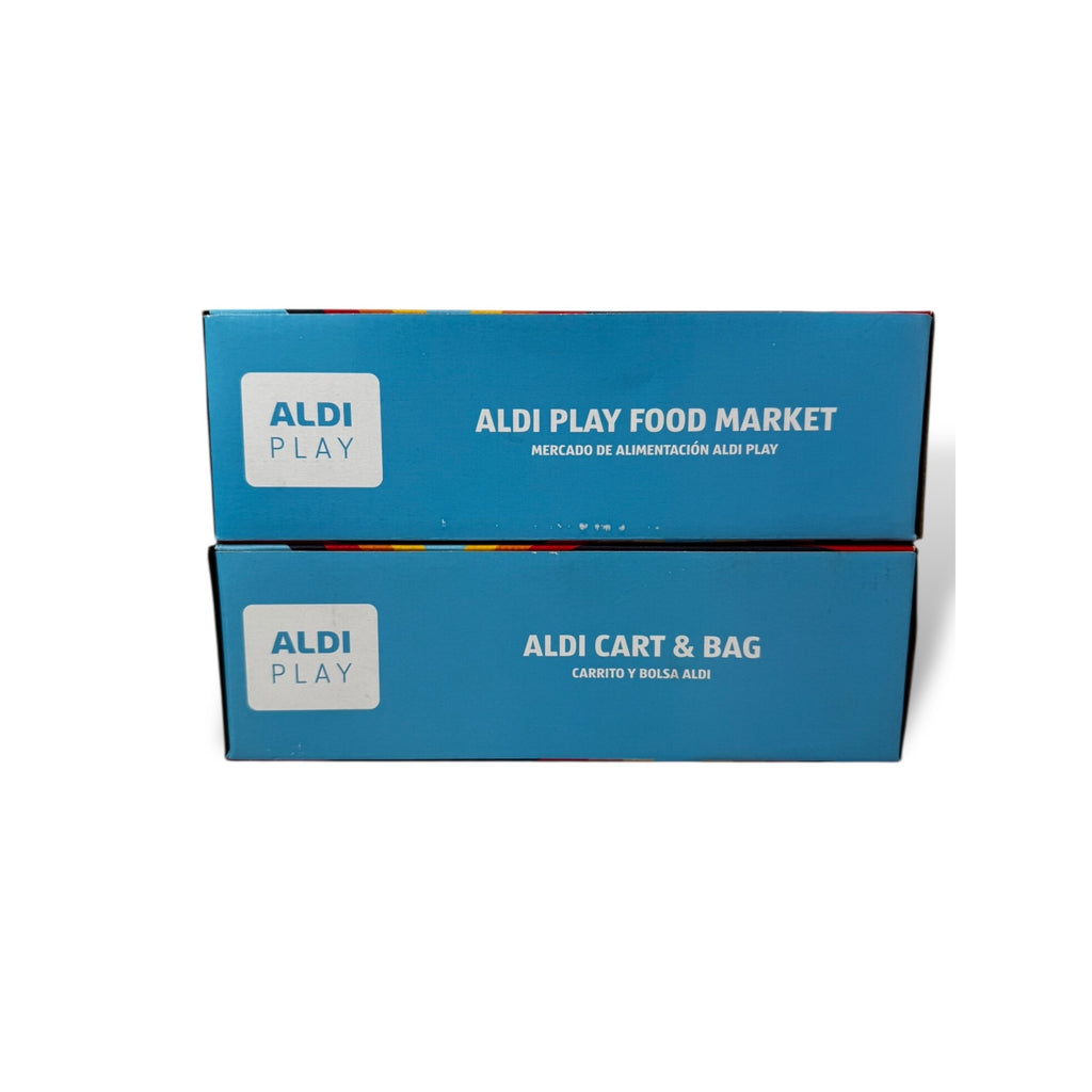 ALDI Play Food Market & Cart Bag Set Building Blocks 745 Total Pieces Ages 6+