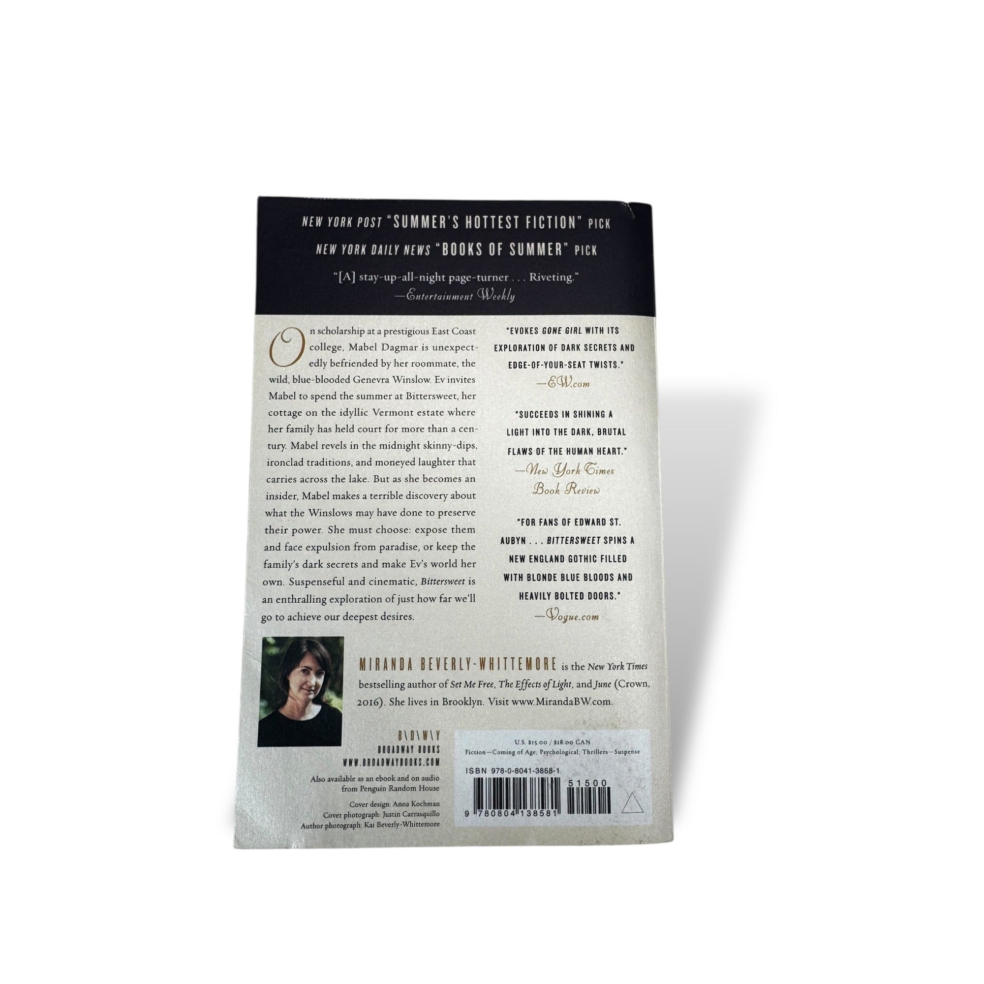 Bittersweet A Novel Miranda Beverly-Whitemore Paperback 2014 Gothic Fiction