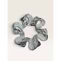 Sarah Coventry 1970s Silver Tone Wavy Ribbon Swirl Open Wreath Brooch Pin 2.36"