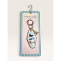 Piper K French Dachshund Eiffel Tower Motel Key Bag Charm Keychain New Blue