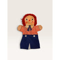 Vintage Raggedy Andy Hand Puppet Knickerbocker Bobbs Merrill Cloth Toy 1970s 10"