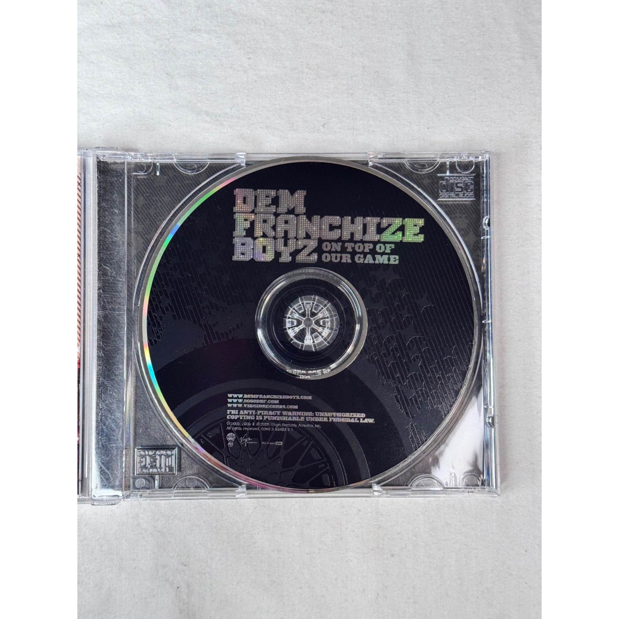 Dem Franchize Boyz On Top Of Our Game 2006 CD Explicit Virgin Records Hip-Hop Rap Pre-Owned