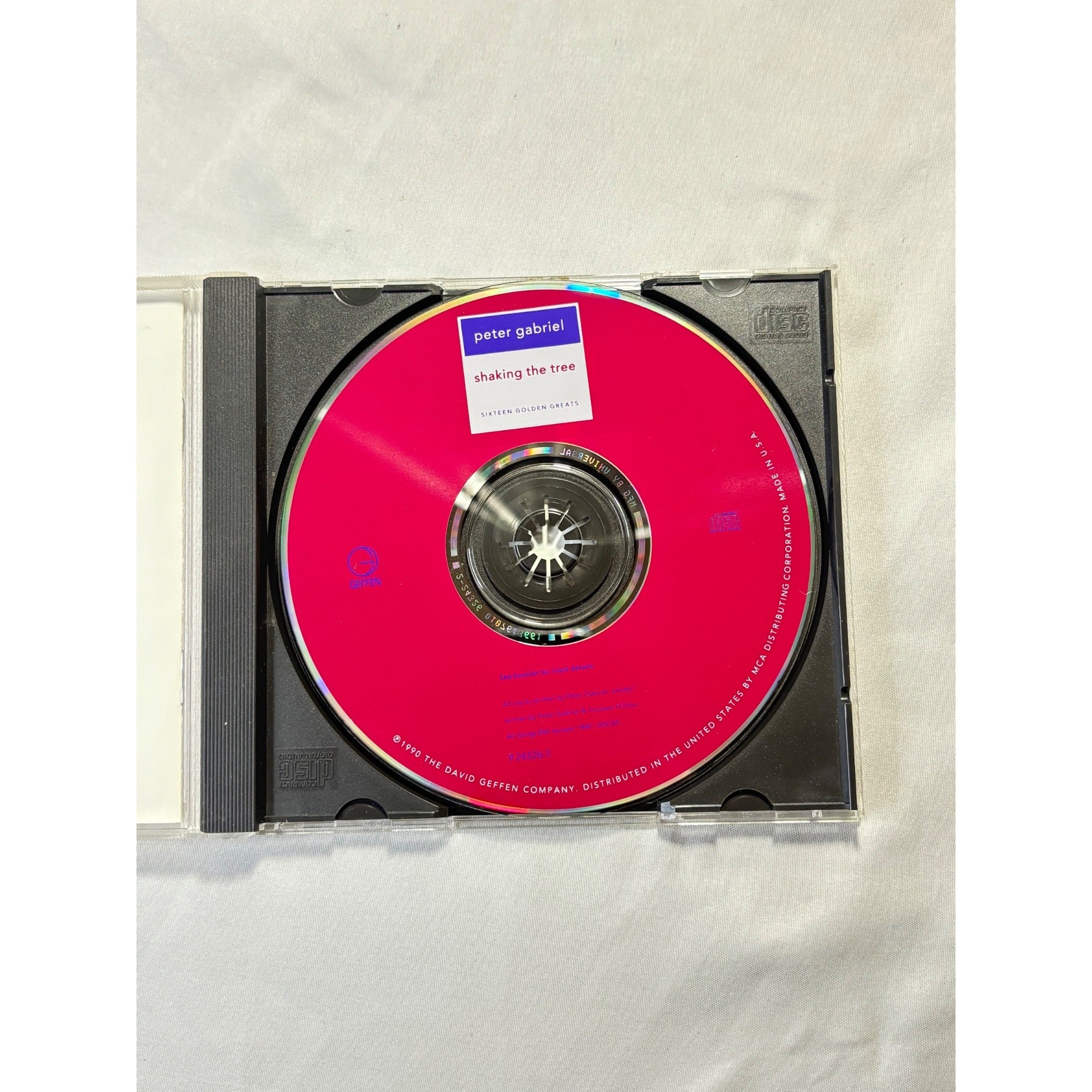 Peter Gabriel Shaking The Tree 16 Golden Greats 1990 CD Geffen Pop Rock