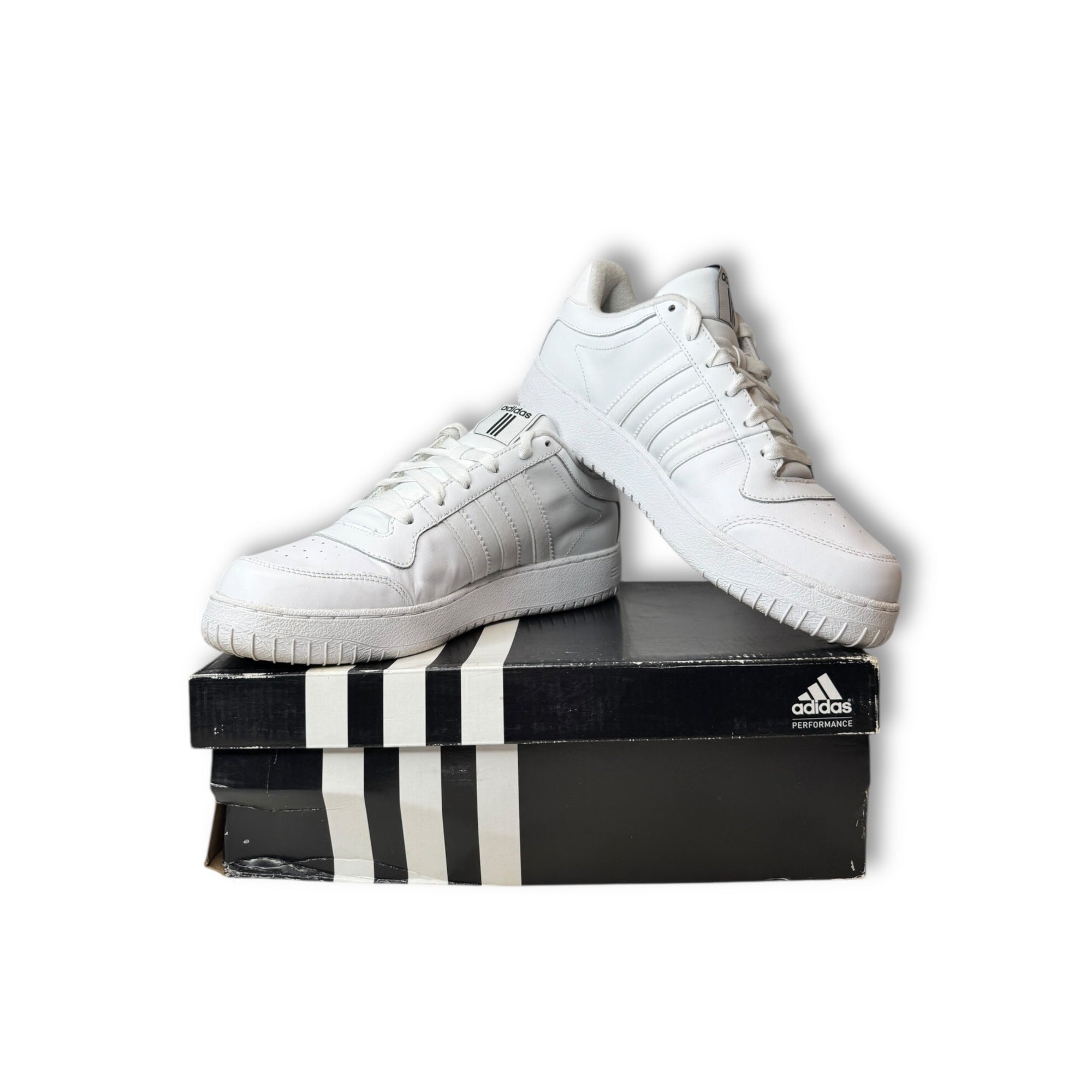 Adidas Mens Super Cup Low Basketball Shoes White Size 9 Pre owned Original Box