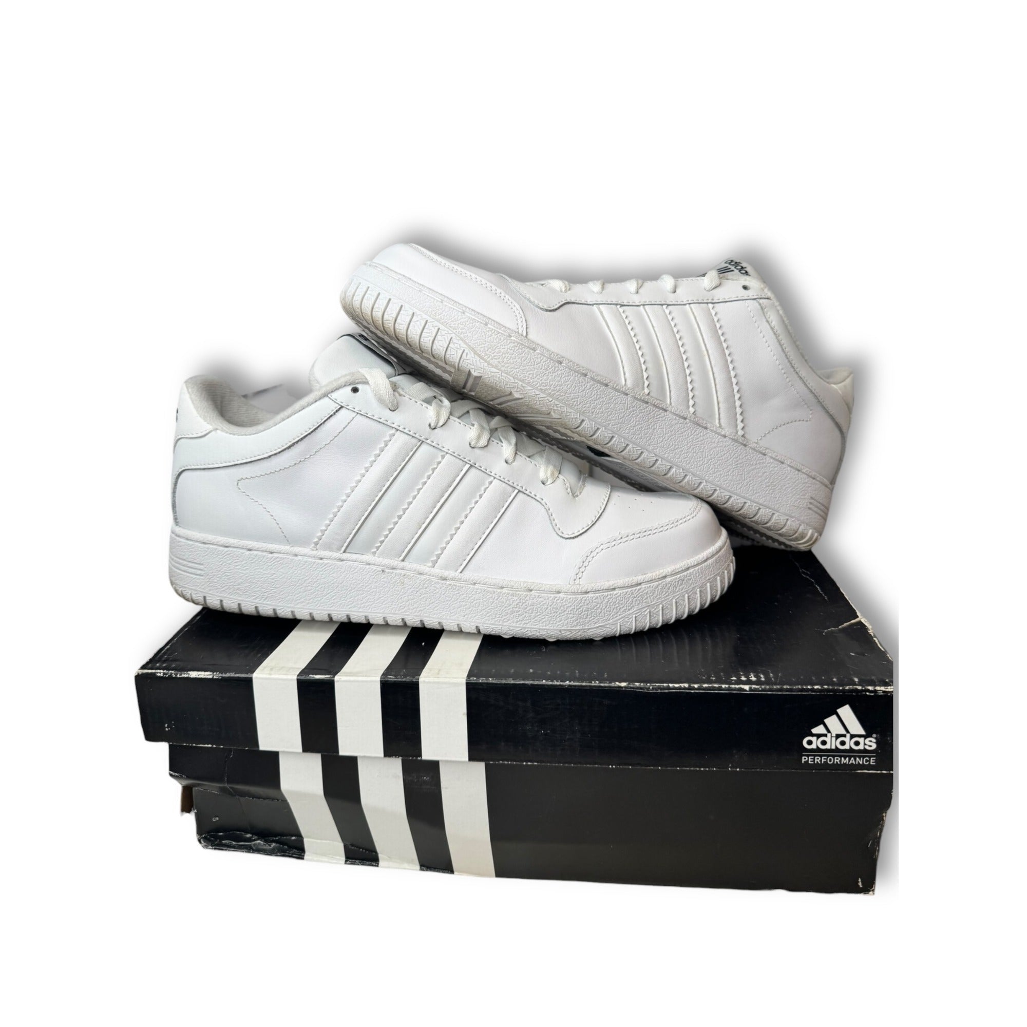 Adidas Mens Super Cup Low Basketball Shoes White Size 9 Pre owned Original Box